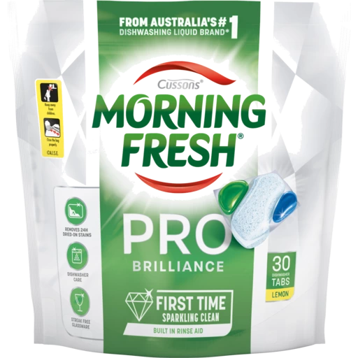 Morning Fresh - Pro Brilliance Lemon Dish Washing tabs 30pk
