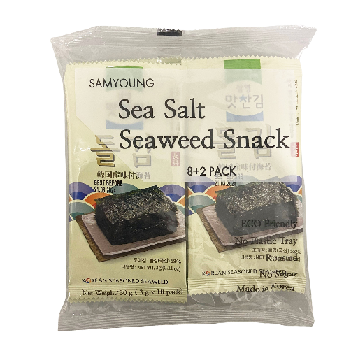 SAMYOUNG SEA SALT SEAWEED 3G X 10PK