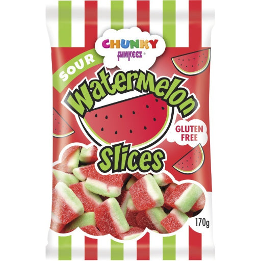 CHUNKY WATERMELON SLICES LOLLIES 170G