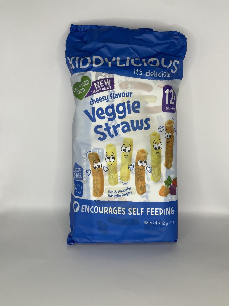 KiddyLicious Cheesy Flavour Veggie Straws Multipack(4x12g) 48g