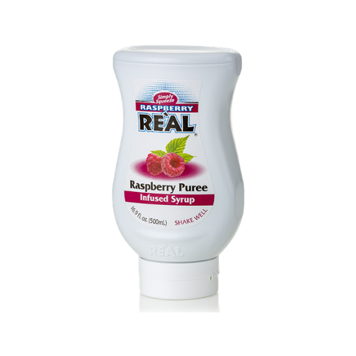 SIMPLY SQUEEZE REAL RASPBERRY PUREE INFUSED SYRUP 500ML