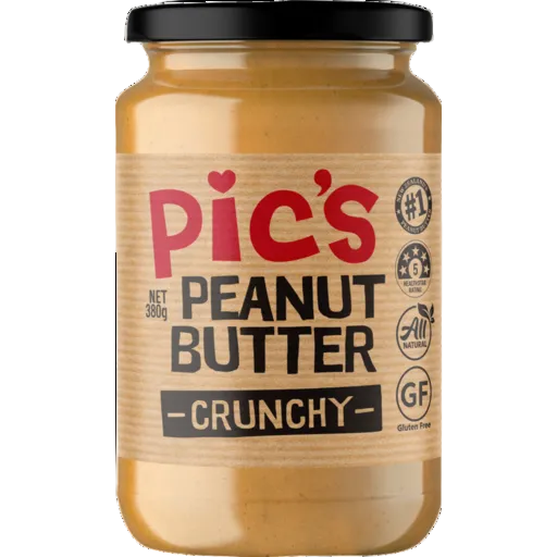 PICS CRUNCHY PEANUT BUTTER 380G