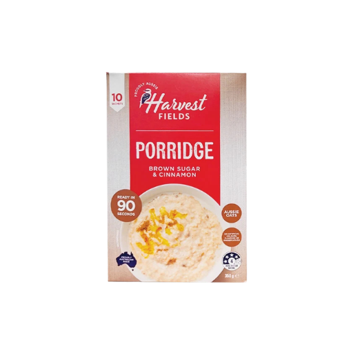 HARVEST FIELDS PORRIDGE BROWN SUGAR 350G
