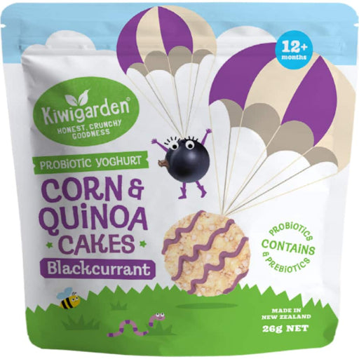 KIWIGARDEN BLACKCURRANT CORN CAKES 26G