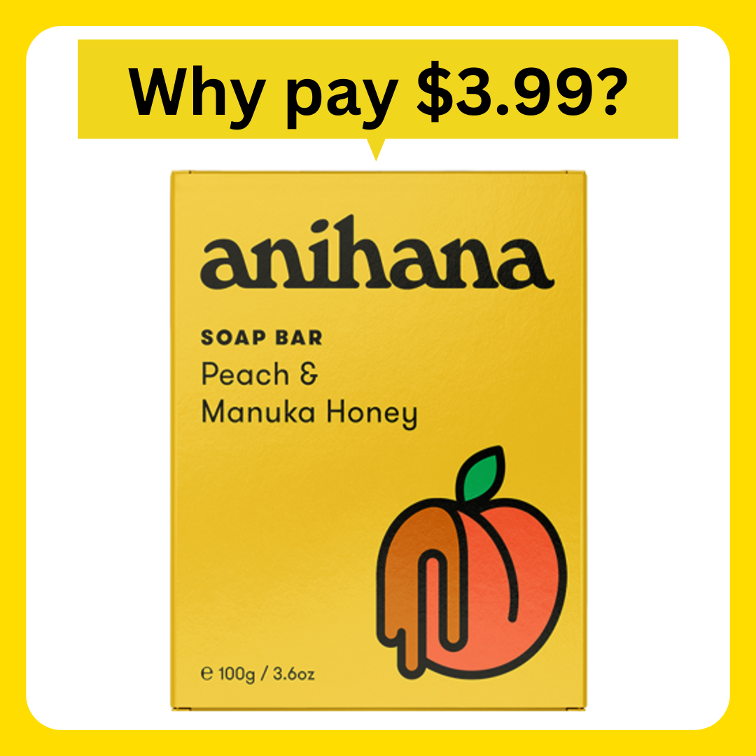Anihana Soap Bar Peach & Manuka Honey 100g
