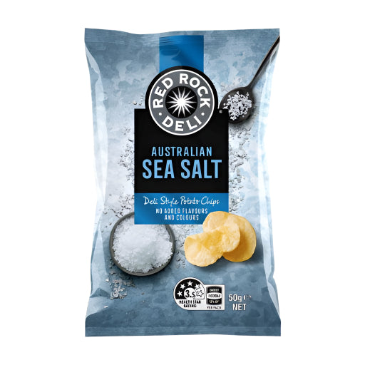 RED ROCK DELI SEA SALT POTATO CHIPS 50G