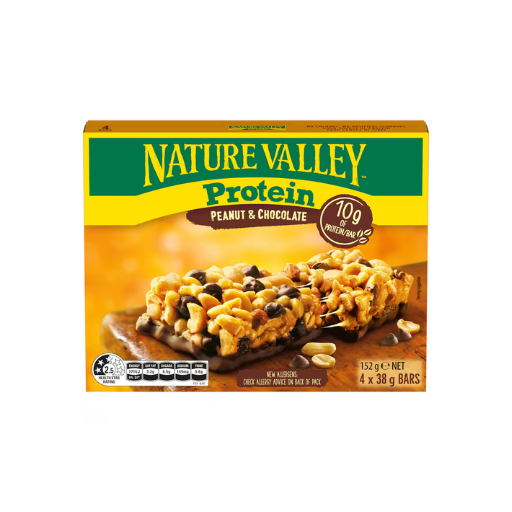 NATURE VALLEY PEANUT & CHOCOLATE PROTEIN BARS 4PK