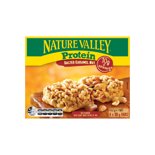 NATURE VALLEY SALTED CARAMEL NUT PROTEIN BARS 4PK