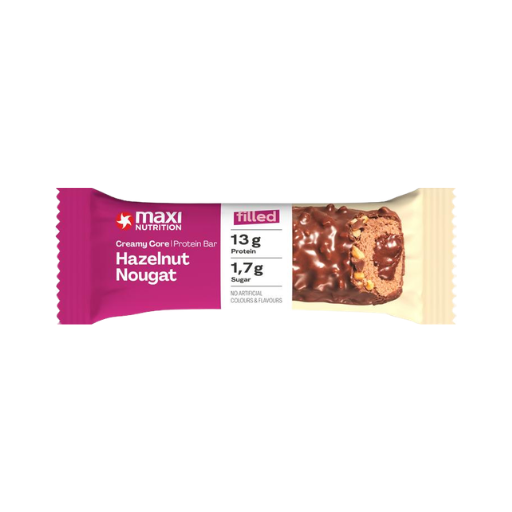 MAXI NUTRITION CREAMY CORE PROTEIN BAR HAZELNUT NOUGAT 45G