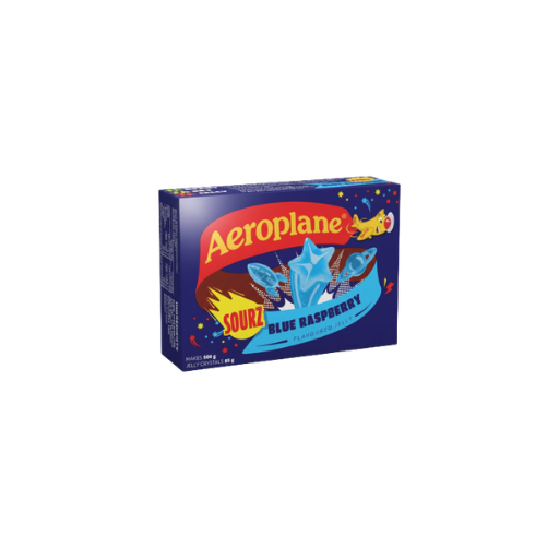 AEROPLANE BLUE RASPBERRY SOURZ JELLY 85G