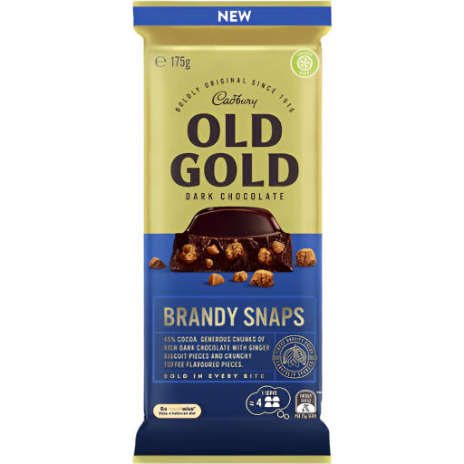 CADBURY OLD GOLD BRANDY SNAPS BLOCK 175G
