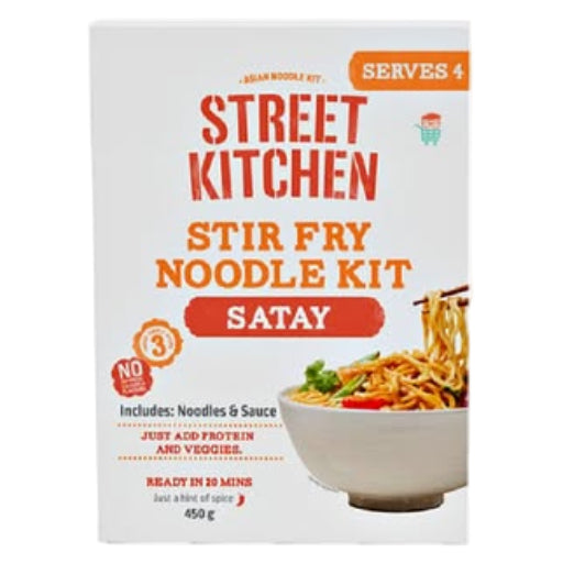 STREET KITCHEN SATAY STIR FRY NOODLE KIT 450G