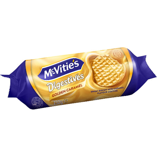 MCVITIES BISCUITS DIGESTIVES GOLDEN CARAMEL 232G