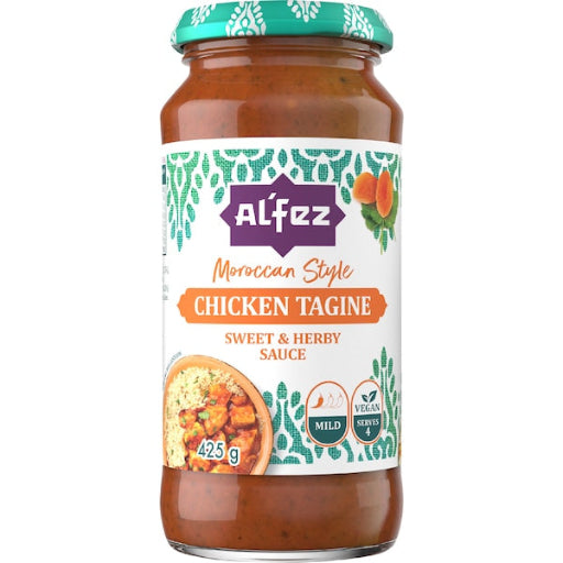 AL FEZ MOROCCAN CHICKEN TAGINE SIMMER SAUCE MILD 425G