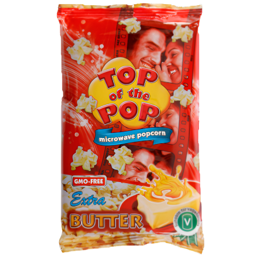 TOP OF THE POPS EXTRA BUTTER POPCORN 100G