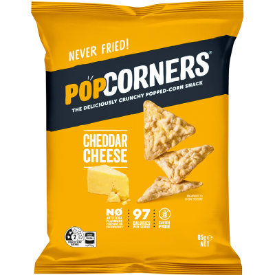 POPCORNERS CHEDDAR CHEESE 85G