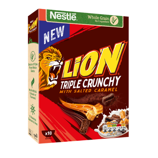 NESTLE LION TRIPLE CRUNCHY WITH SALTED CARAMEL 300G
