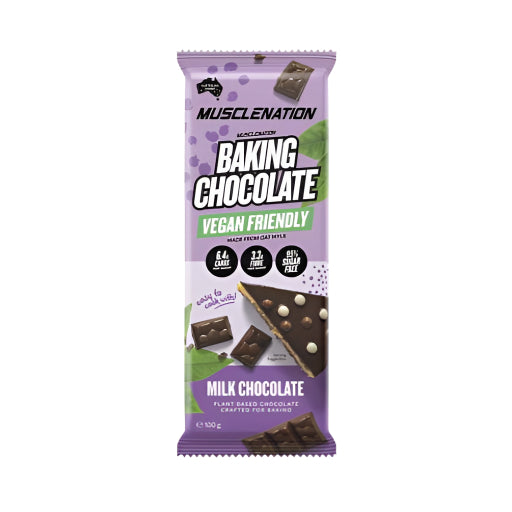 MUSCLE NATION VEGAN BAKING CHOC 100G
