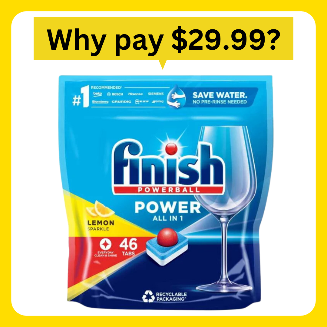 Finish Powerball All in 1 Lemon Sparkle 46 Pack
