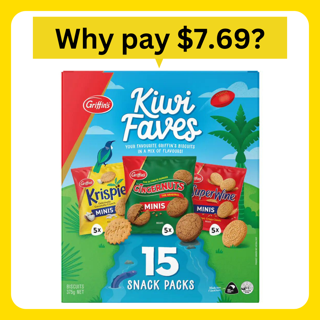 Griffins Kiwi Faves 15pk Snack Packs 375g