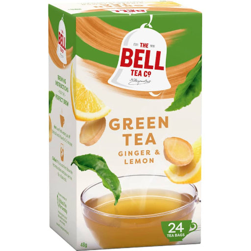 BELL GREEN LEMON & GINGER TEA BAGS 24PK