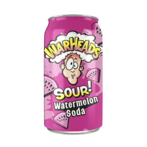 WARHEADS WATERMELON SOUR SODA 355ML