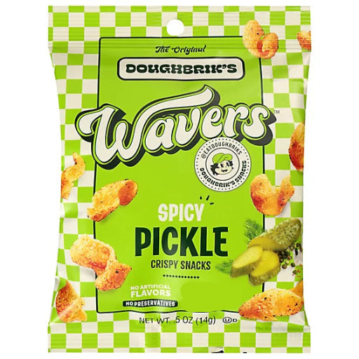 WAVERS SPICY PICKLE CRISPY SNACK 14G