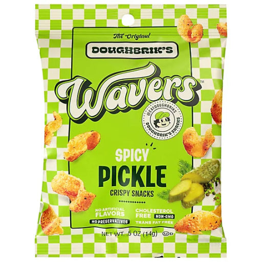 WAVERS SPICY PICKLE CRISPY SNACK 14G
