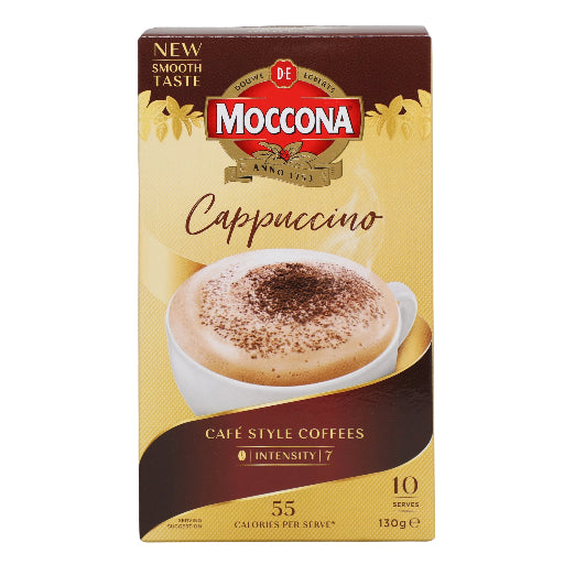 MOCCONA CAFE STYLE CAPPUCCINO SACHETS 10PK