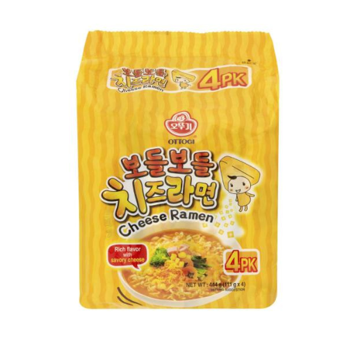 OTTOGI CHEESE RAMEN KOREAN STYLE INSTANT NOODLES 4PK 444G