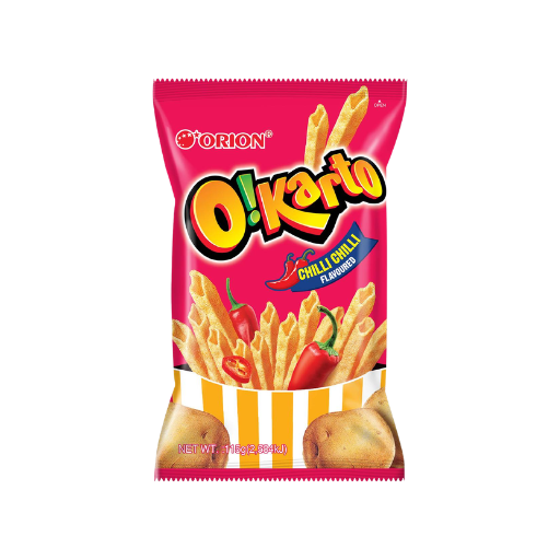 ORION O!KARTO POTATO CHIPS CHILLI FLAVOUR 115G