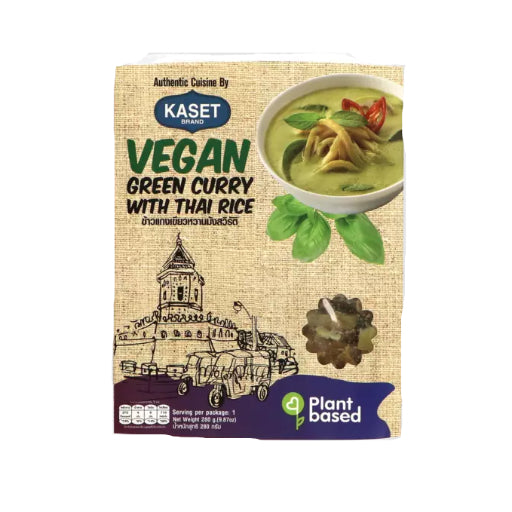 KASET VEGAN GREEN CURRY WITH RICE BOWL 280G