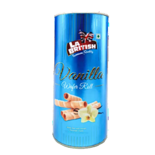 LA BRITISH WAFER ROLLS VANILLA 200G