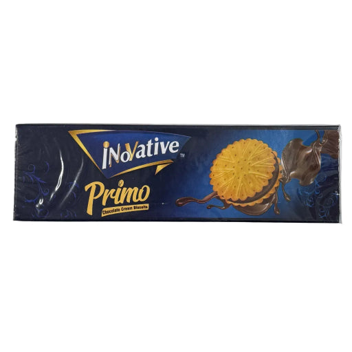 INOVATIVE PRIMO CHOCO CREAM SANDWICH BISCUITS 81G