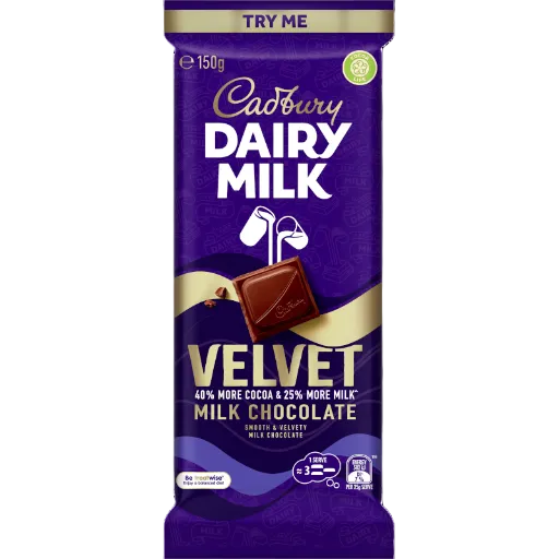 CADBURY DAIRY MILK VELVET 150G