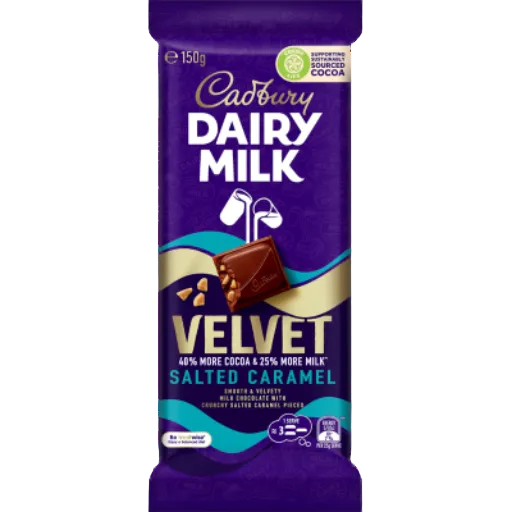 CADBURY DAIRY MILK SALTED CARAMEL VELVET 150G