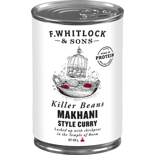 F WHITLOCK & SONS KILLER BEANS MAKHANI CURRY 420G