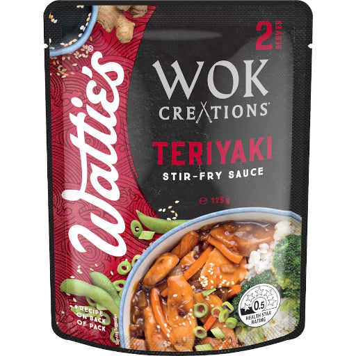 WATTIES WOK CREATIONS TERIYAKI SAUCE 210G