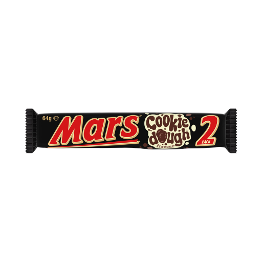 MARS COOKIE DOUGH CHOCOLATE BAR 2PK 64G