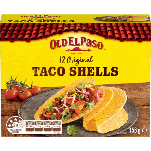 OLD EL PASO TACO SHELLS 156G