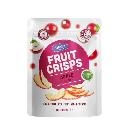 SHARY FRUIT CRISPS APPLE SLICES 58G