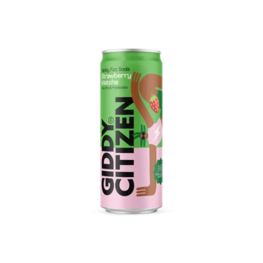 GIDDY CITIZEN STRAWBERRY MATCHA GIDDY FIZZ SODA 330ML