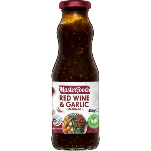 MASTERFOODS RED WINE GARLIC MARINADE 375G