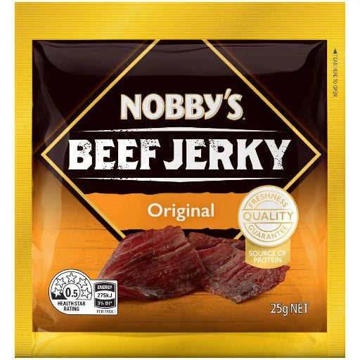 NOBBYS BEEF JERKY ORIGINAL 25G