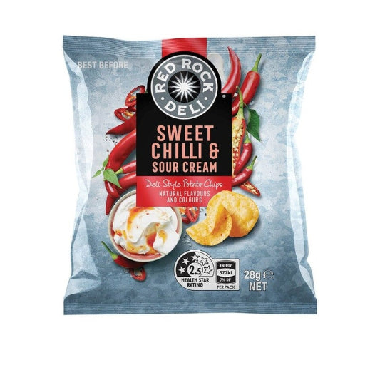 RED ROCK DELI SWEET CHILLI & SOUR CREAM 28G