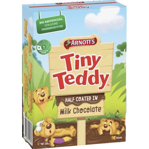 TINY TEDDY CHOC HALF COAT 200G