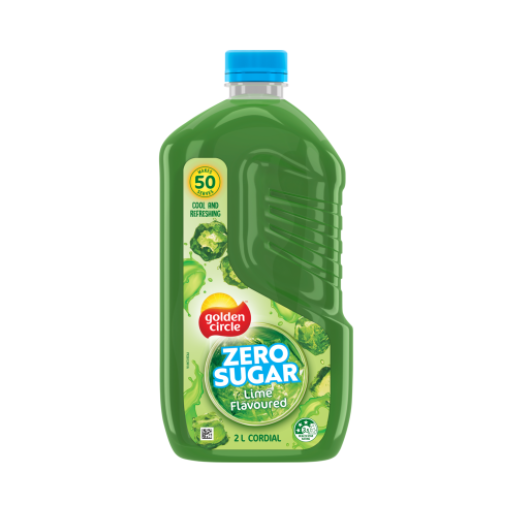 GOLDEN CIRCLE ZERO SUGAR LIME CORDIALE 2L