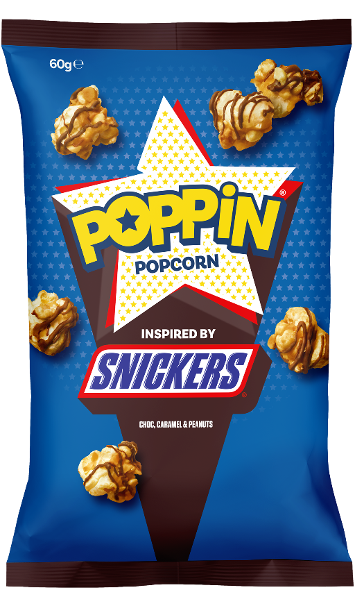 POPPIN POPCORN SNICKERS 60G