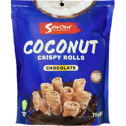 SAVOUR COCONUT ROLL CHOCOLATE 70G