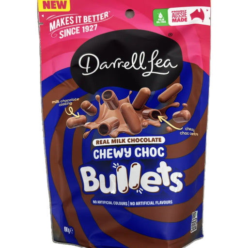 DARRELL LEA CHEWY CHOCOLATE BULLETS 180G